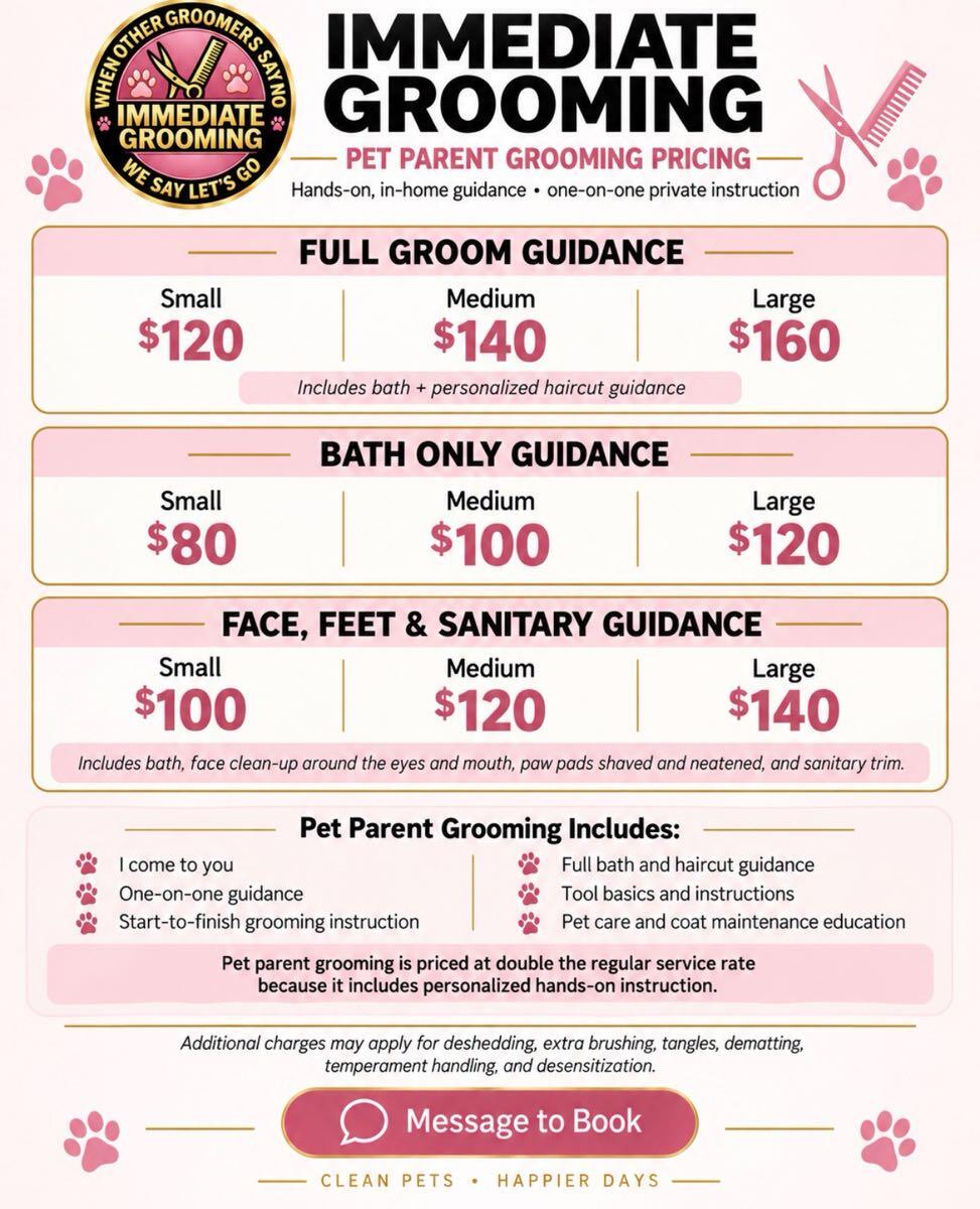 Immediate Grooming logo